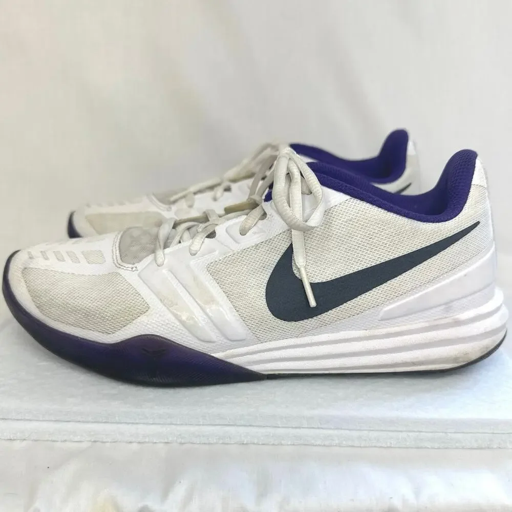 Nike KB Mentality 704942-101 Men's Size 8.5 White Court Purple Mamba